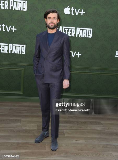 Jack Whitehall arrives at the Red Carpet Premiere For Apple TV+'s "The Afterparty" at Regency Bruin Theatre on June 28, 2023 in Los Angeles,...