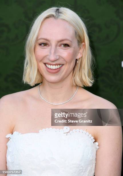 Anna Konkle arrives at the Red Carpet Premiere For Apple TV+'s "The Afterparty" at Regency Bruin Theatre on June 28, 2023 in Los Angeles, California.