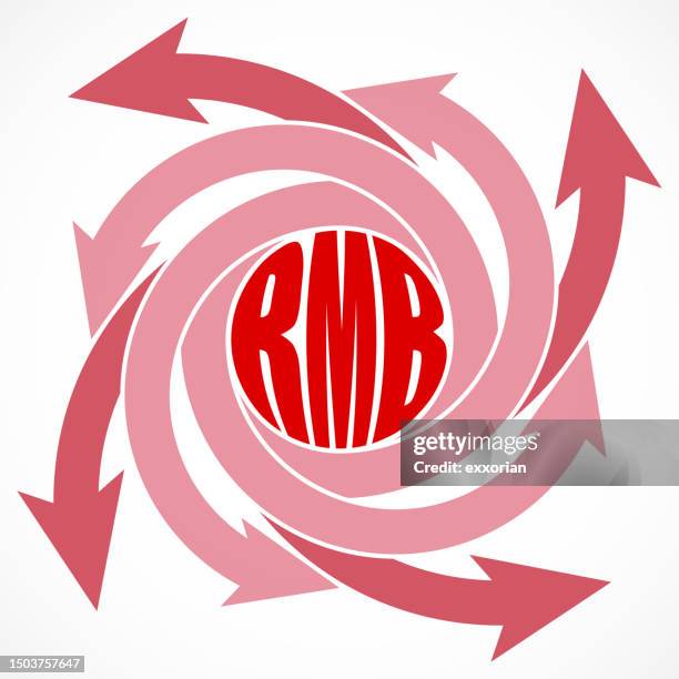 rmb currency storm concept symbol - money tornado stock illustrations