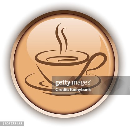 Cafe button icon Cafe button icon