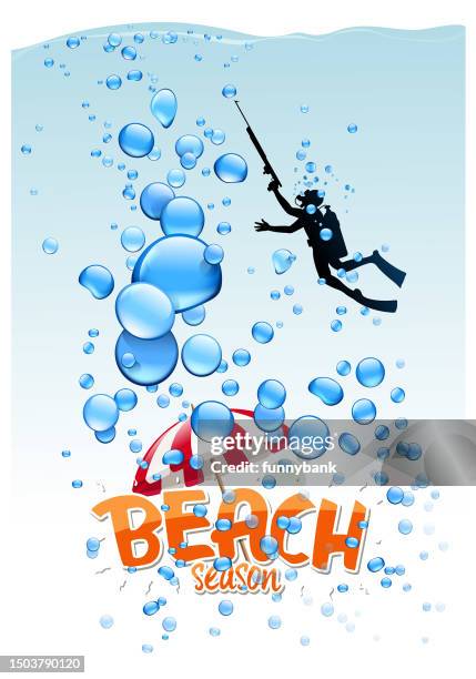 diving drops - deep ocean light stock illustrations