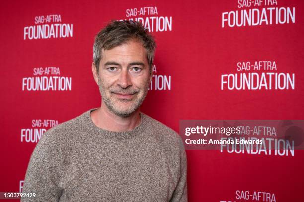 Actor Mark Duplass attends the SAG-AFTRA Foundation Conversations - "Biosphere" with Mark Duplass and Director Mel Eslyn event at the SAG-AFTRA...