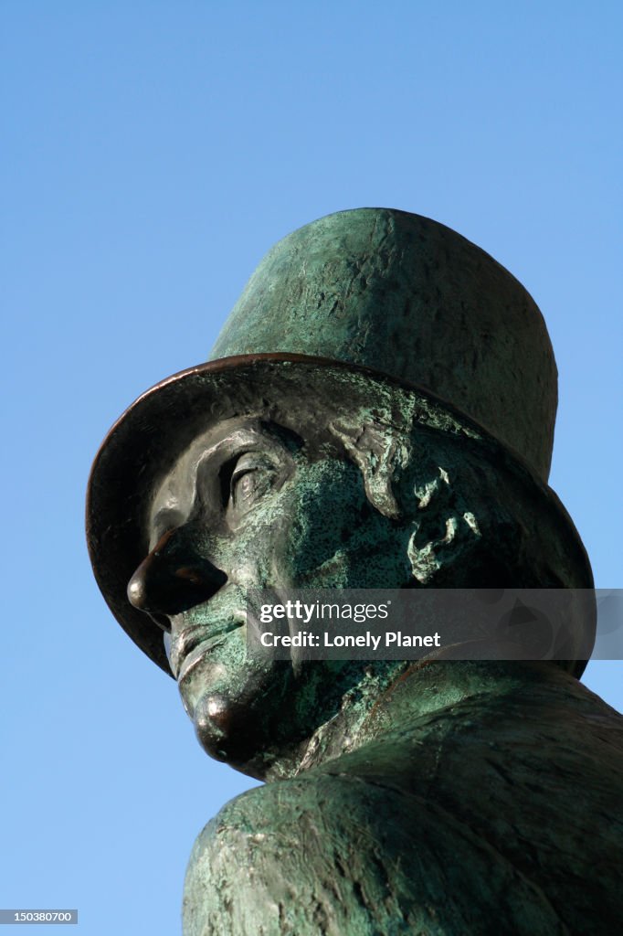 Statue of Hans Christian Anderson.