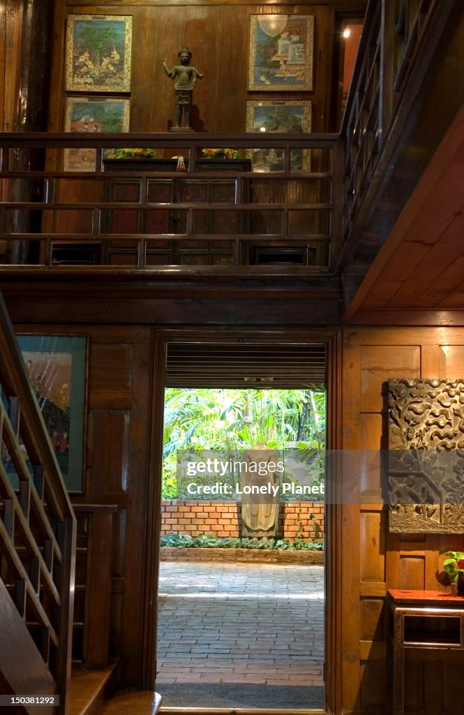 Interior and doorway at Jim Thompson's House.