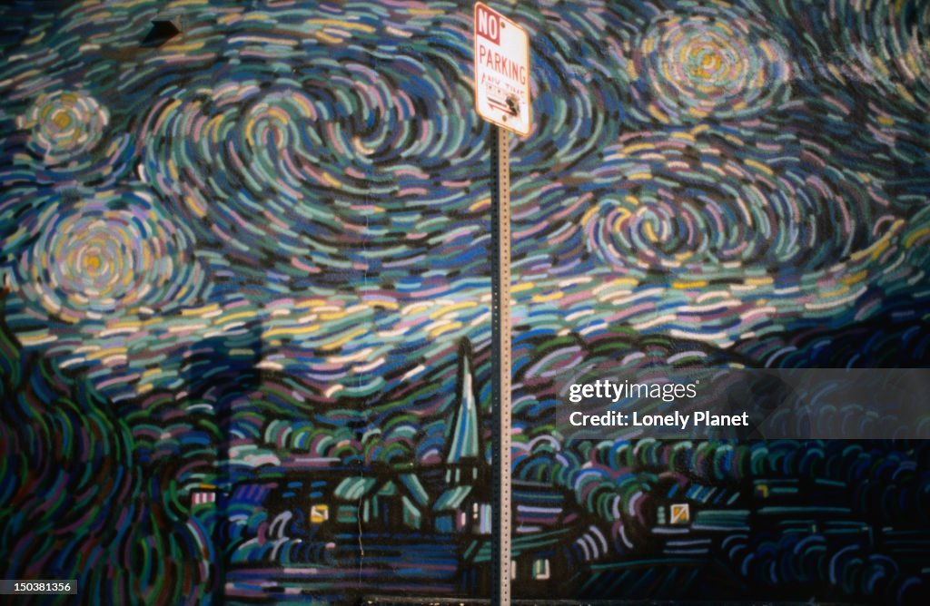 Homage to a Starry Night at Venice Beach.