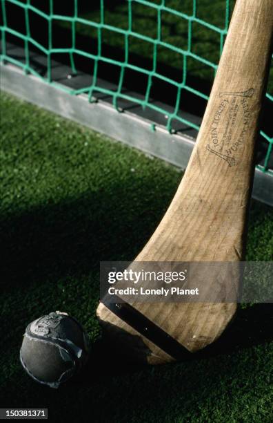 hurling stick and ball. - lpiowned stock pictures, royalty-free photos & images