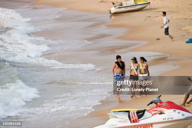sinquerim beach. - sinquerim beach stock pictures, royalty-free photos & images