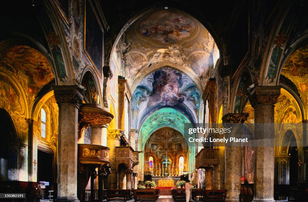 Interior of Duomo (Cathedral), Monza.