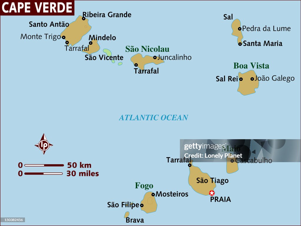 Map of Cape Verde.