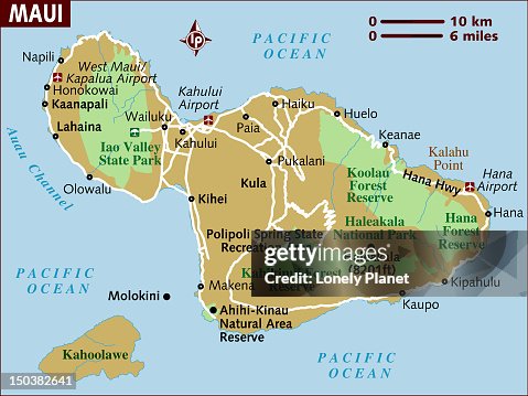 Map Of Maui High-Res Vector Graphic - Getty Images