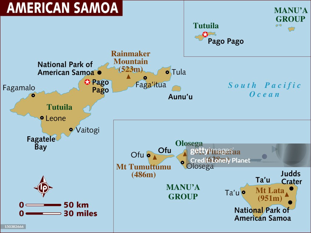Map Of American Samoa High-Res Vector Graphic - Getty Images