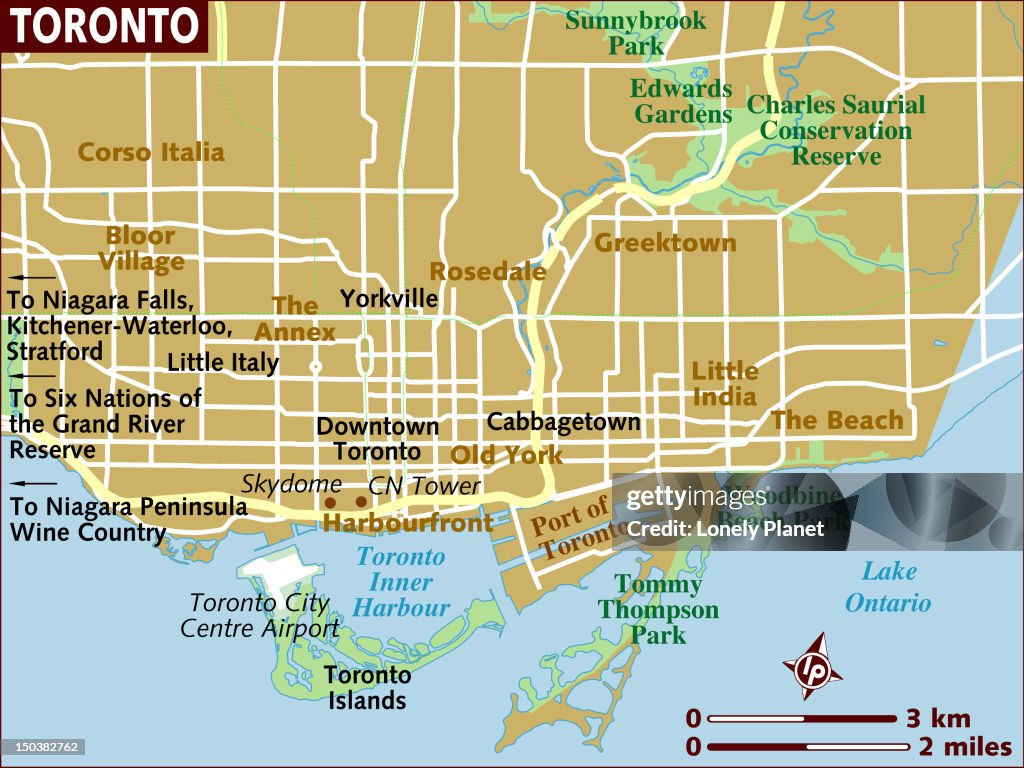 Toronto Riding Map Map Of Toronto High-Res Vector Graphic - Getty Images