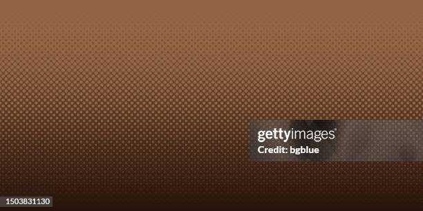 halftone background with brown gradient - trendy design - fading dots background stock illustrations