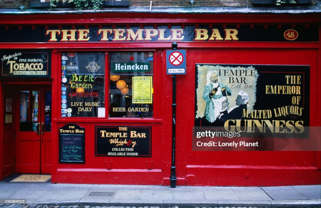 The Temple Bar Pub in Temple Bar.