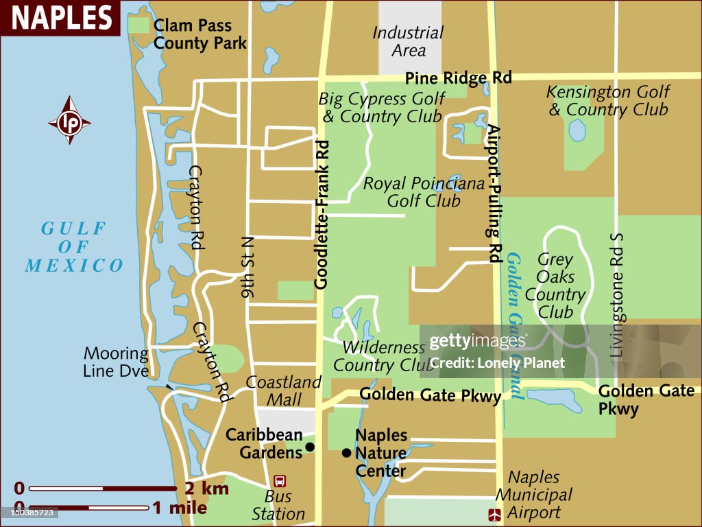 Map of Naples.