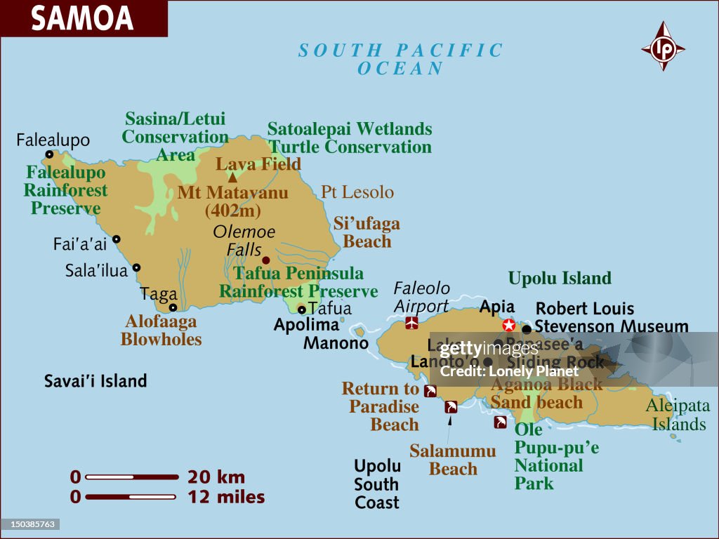 Map Of Samoa High-Res Vector Graphic - Getty Images
