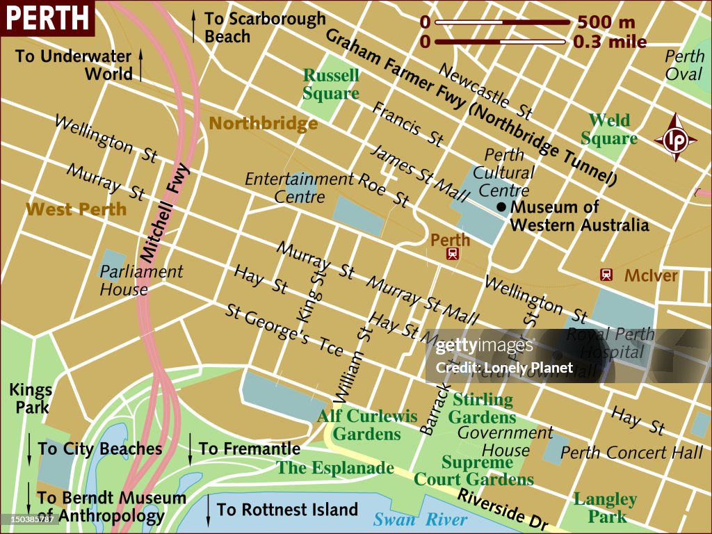 Map of Perth.