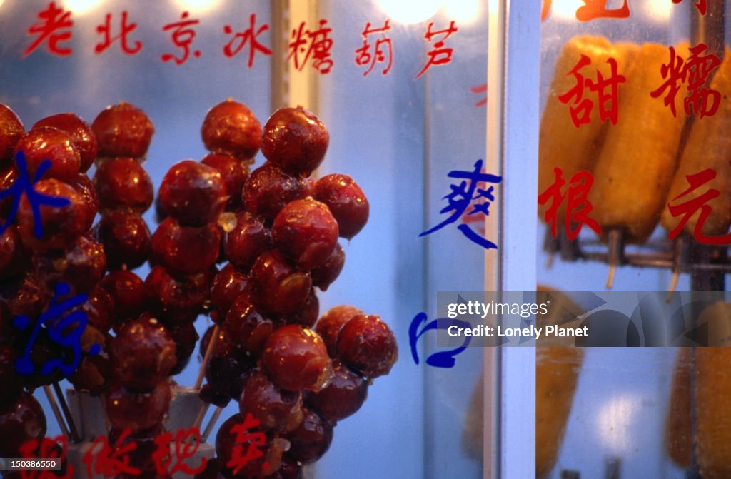 Street stall food.