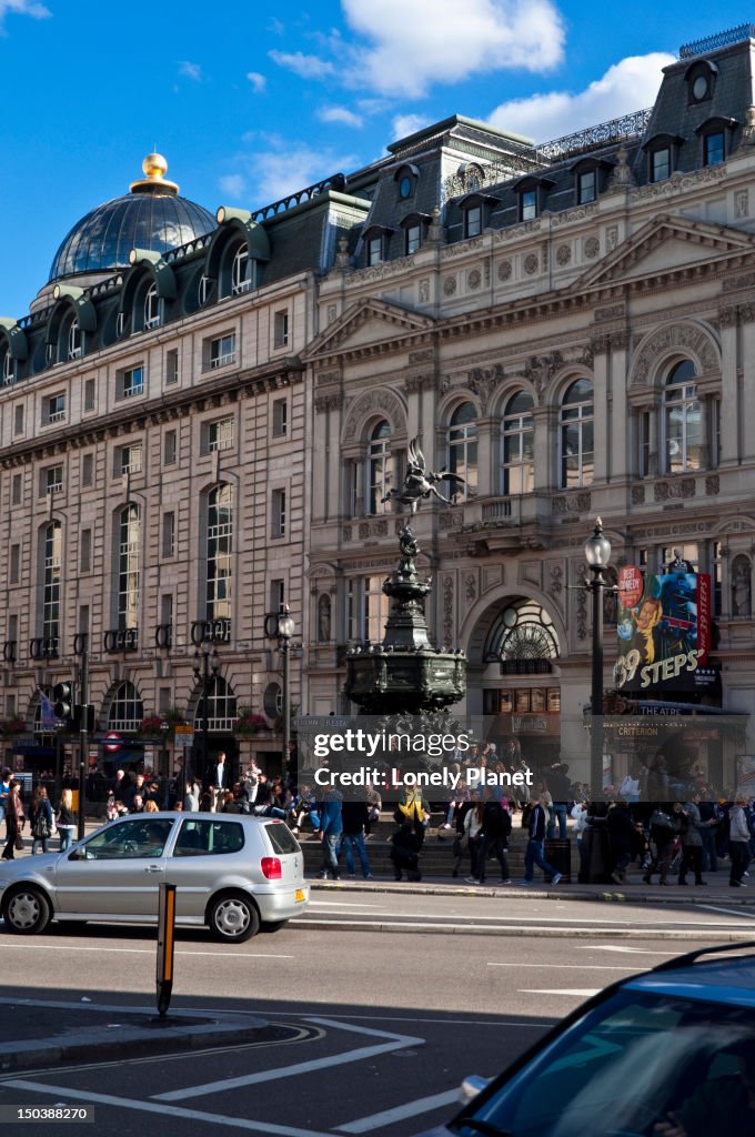 Eros statue, Piccadilly Circus.