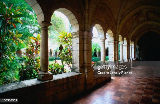 ancient spanish monastery - miami, florida - plantation florida stock pictures, royalty-free photos & images