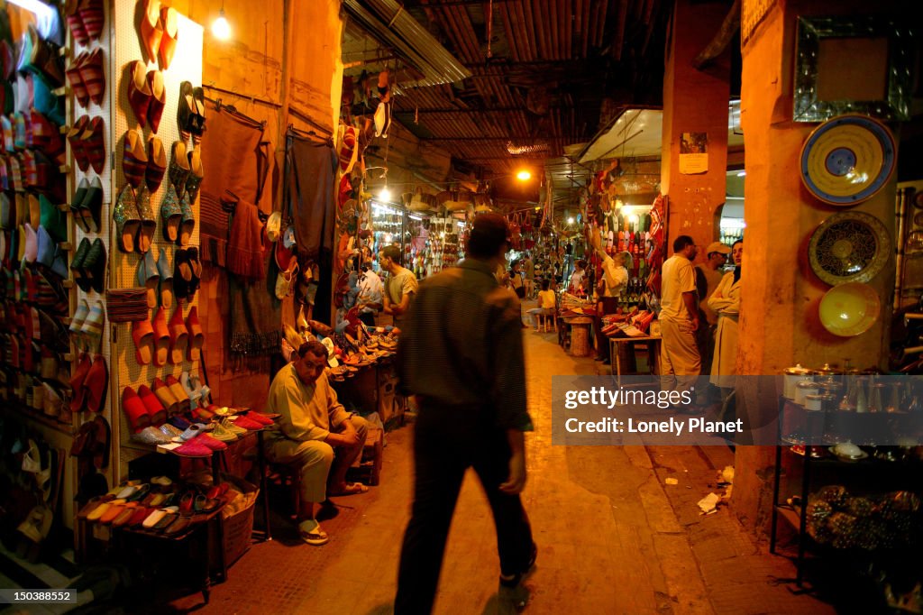 Souqs at night.