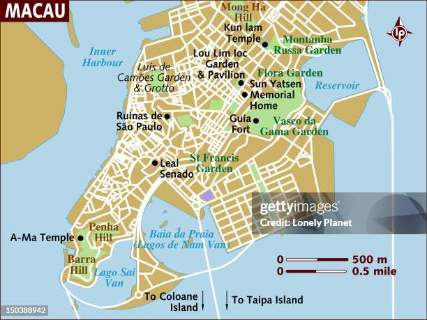 map of macau. - praia stock-grafiken, -clipart, -cartoons und -symbole