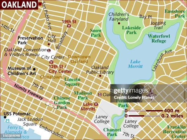 Map Of Oakland High Res Vector Graphic Getty Images Map Of Oakland 