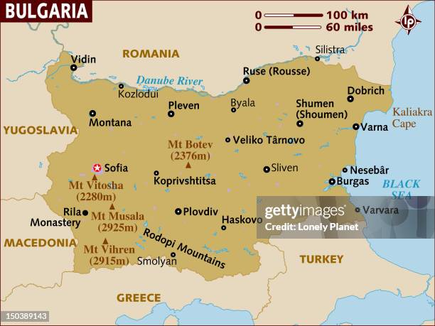 map of bulgaria. - vidin bulgaria stock illustrations