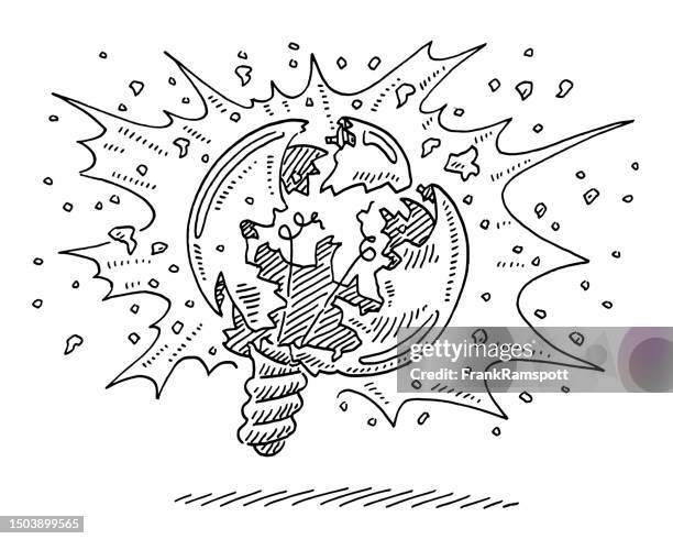 23 Exploding Lightbulb Drawing Stock Photos, High-Res Pictures, and ...