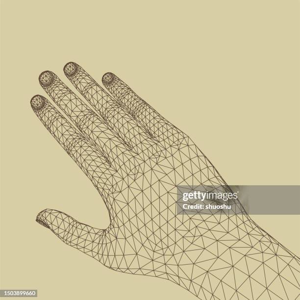 Left Hand Pattern Background 101 Human Body Abstract Digital Background High Res Illustrations ...