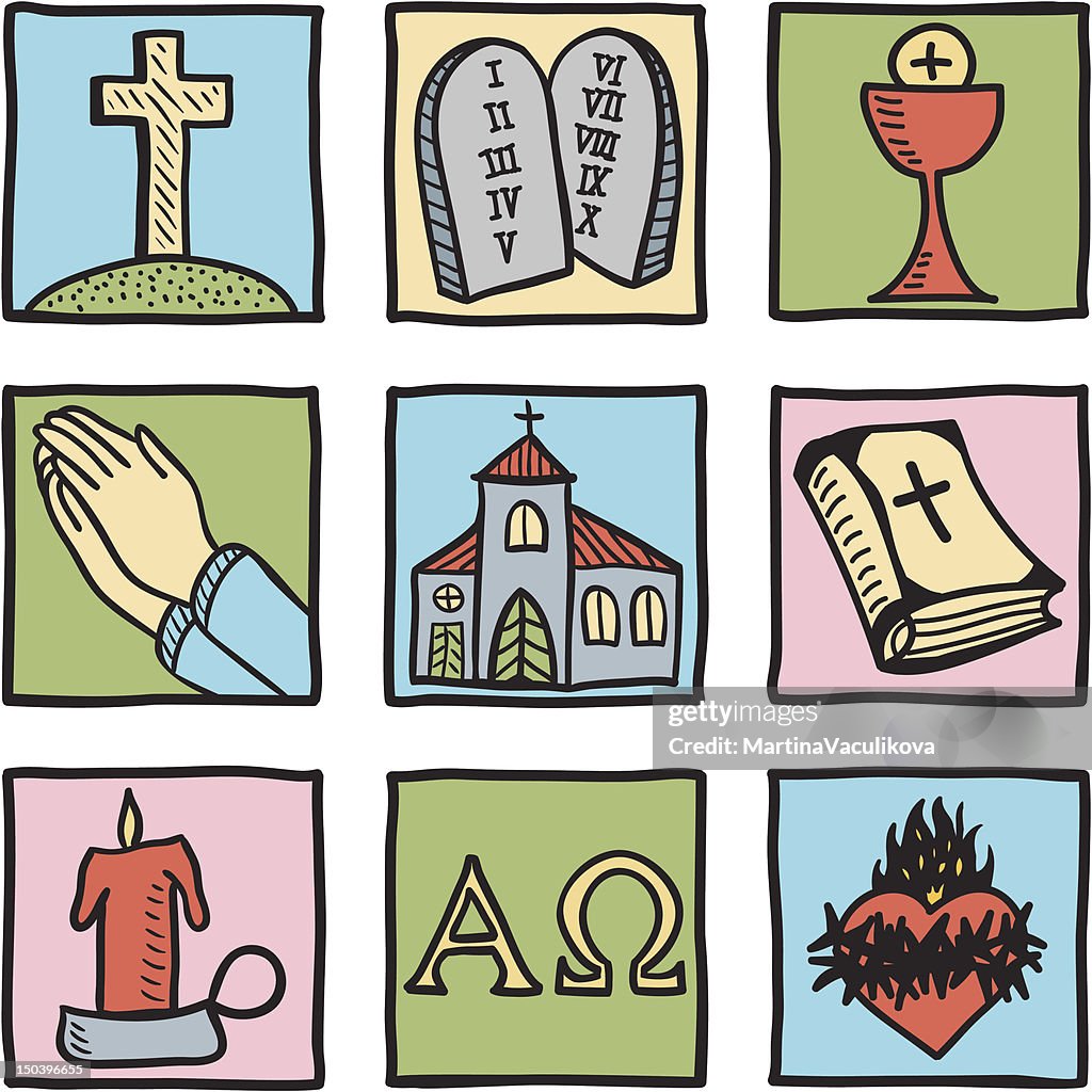 Set Of Christianity Symbols High-Res Vector Graphic - Getty Images