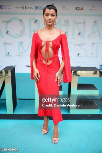 Karrueche Tran attends the 69th Taormina Film Festival on June 29, 2023 in Taormina, Italy.