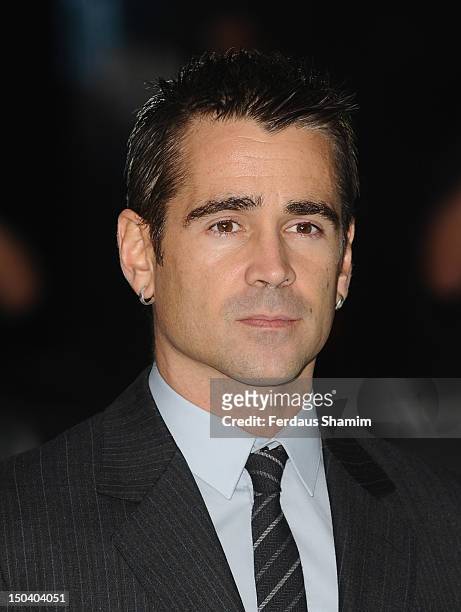 Colin Farrell attends the 'Total Recall' UK Film Premiere at Vue West End on August 16, 2012 in London, England.