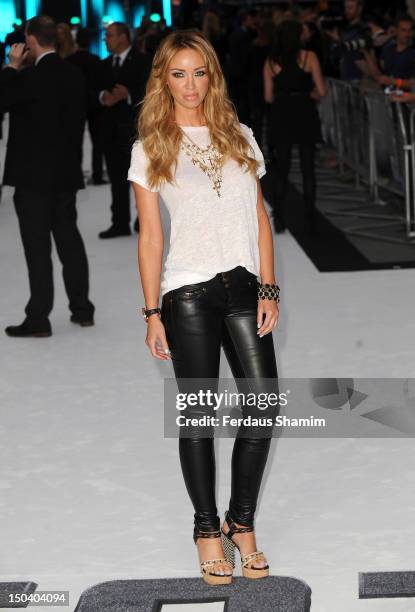 Lauren Pope attends the 'Total Recall' UK Film Premiere at Vue West End on August 16, 2012 in London, England.