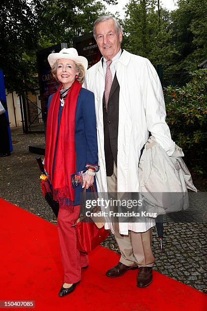 Isa von Hardenberg and Alexander von Hardenberg attend the 'Seefestspiele' Open With Carmen in the Wannseebad on August 16, 2012 in Berlin, Germany.