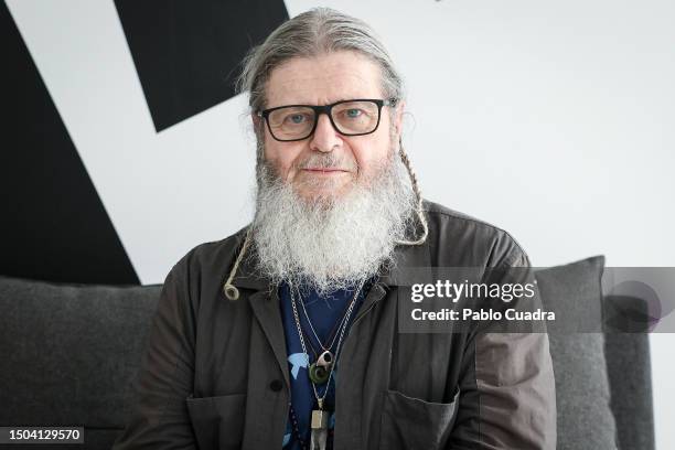 Argentinian musician Gustavo Santaolalla attends "Inteligencia Musical" workshop at TAI University on June 29, 2023 in Madrid, Spain.