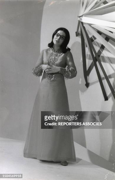 Nana Mouskouri en concert à l'Olympia de Paris le 25 octobre 1967