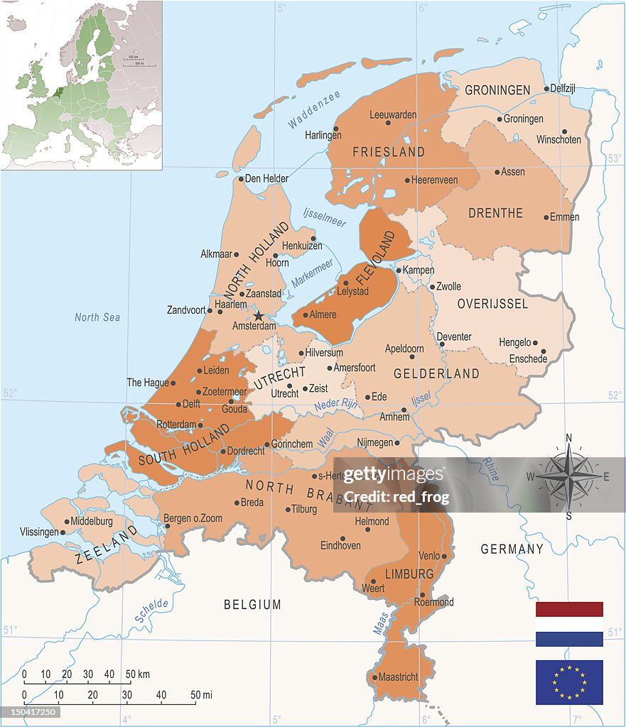 Netherlands map