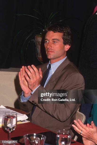 American lawyer Robert F Kennedy Jr attends the Goldman Environmental Prize reception at Felissimo, New York, New York, April 21, 1993.