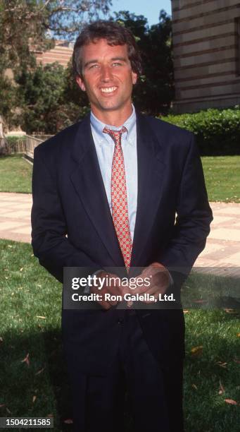 American lawyer Robert F Kennedy Jr attends the fourth annual Entertainment Conference on Politics and Environment at UCLA, Westwood, California,...