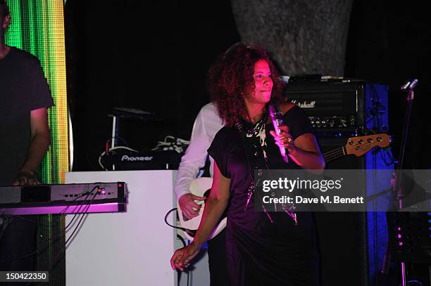 Neneh Cherry performs at the Ibiza Summer Party In Aid Of Teenage Cancer Trust and Asociacion Espanola Contra El Cancer at Groucho Ibiza on August...