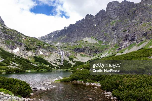 Velicke Pleso lake in Tatra mountains in Slovakia is seen on July 5, 2023. Slovakia, a mountainous country, is a popular tourist destination and is...
