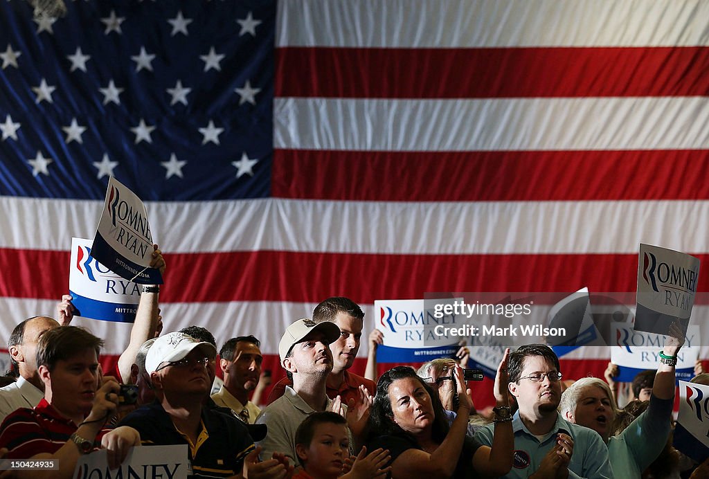 Romney's Vice Presidential Pick Paul Ryan Campaigns In Virginia