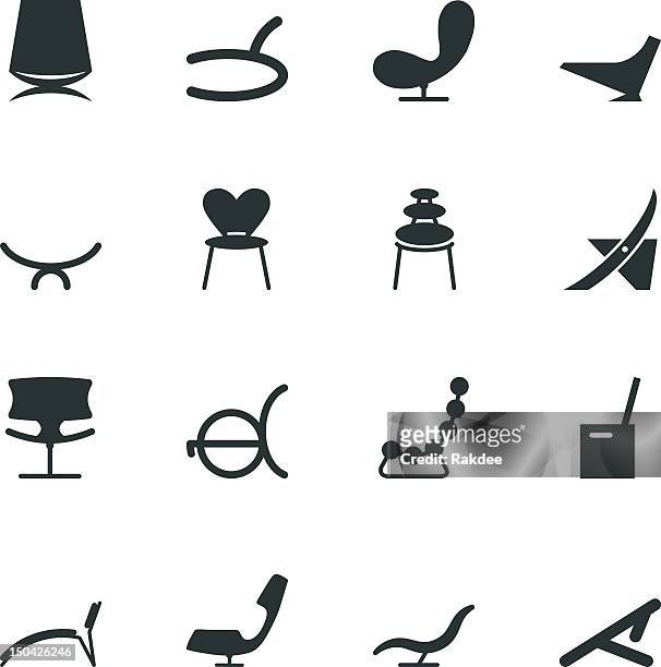 stuhl design icons - furniture stock-grafiken, -clipart, -cartoons und -symbole