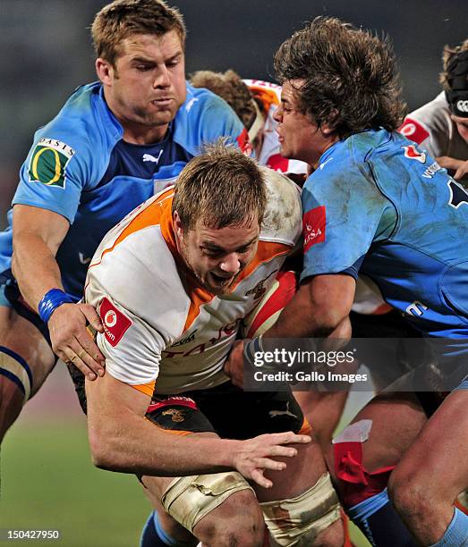 Andries Ferreira of the Cheetahs during the Absa Currie Cup match between Toyota Free State Cheetahs and Vodacom Blue Bulls at Free State Stadium on...