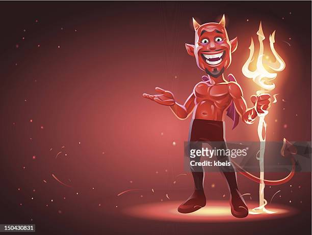 devil's invitation - devil stock illustrations