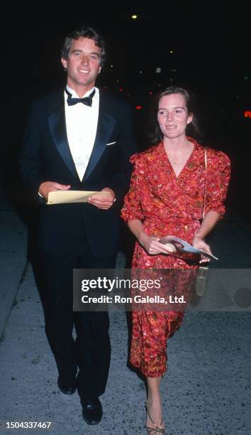 Married couple American lawyer Robert F Kennedy Jr and Emily Ruth Black attend a premiere of 'Gorillas in the Mist' at the Beekman Theater, New York,...