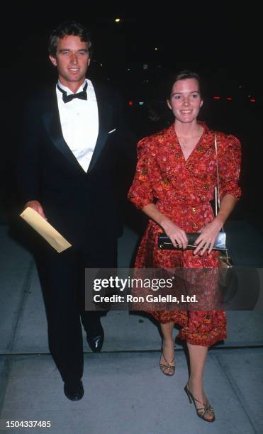 Married couple American lawyer Robert F Kennedy Jr and Emily Ruth Black attend a premiere of 'Gorillas in the Mist' at the Beekman Theater, New York,...