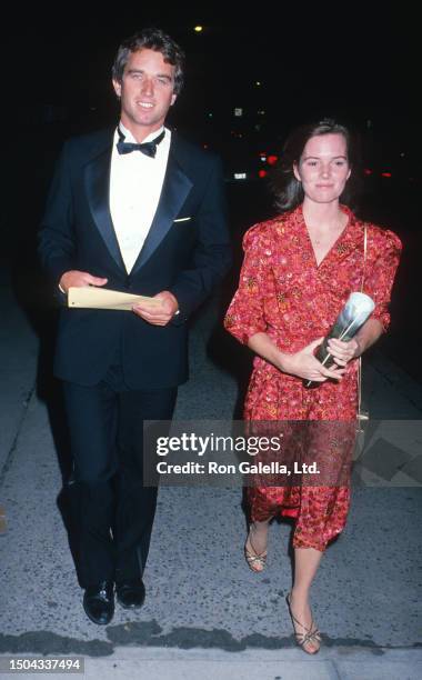 Married couple American lawyer Robert F Kennedy Jr and Emily Ruth Black attend a premiere of 'Gorillas in the Mist' at the Beekman Theater, New York,...