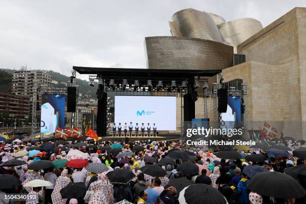 General view of Enric Mas of Spain, Alex Aranburu of Spain, Ruben Guerreiro of Portugal, Gorka Izagirre of Spain, Matteo Jorgenson of The United...